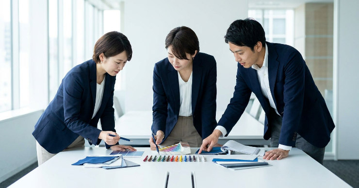 ブランドカラーを再現した特色印刷の名入れペン